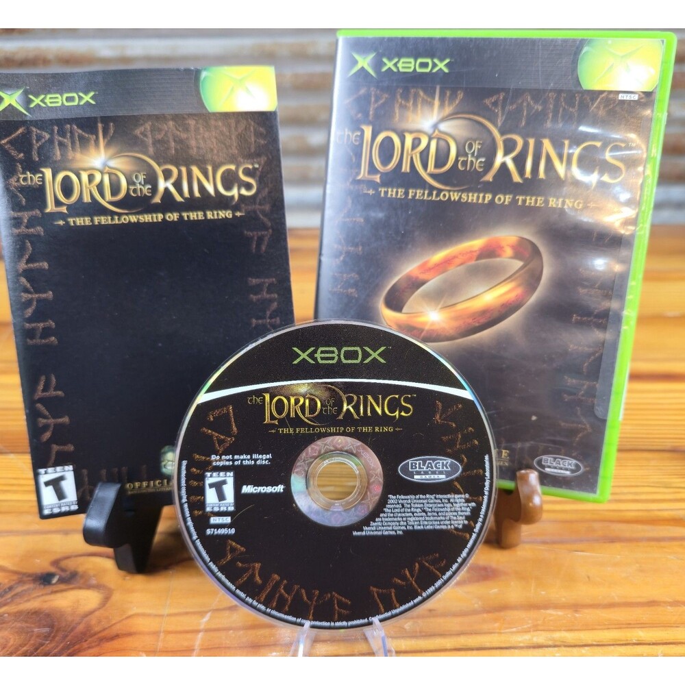 Lord of the Rings The Fellowship of the Ring Xbox + Complete Tested NICE!